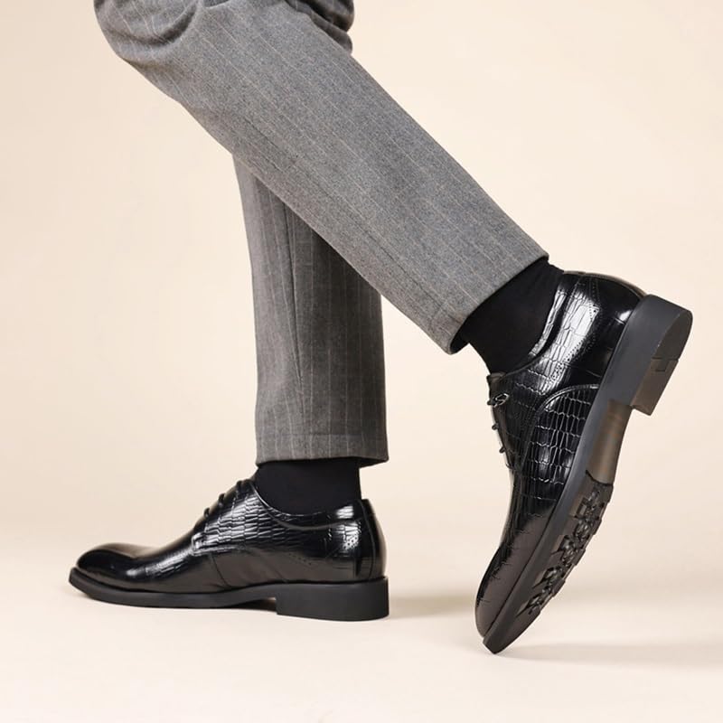 Men's Dress Shoes Slip-On Business Casual Wedding Derby Shoes Pointed Toe Tuxedo Dress Shoes for Men4