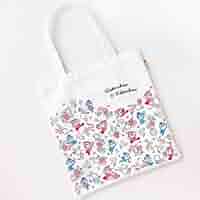 バッグ dokinchan-0005 お花モチーフシルエット刺繍トート｜アイテム｜アンパンマン