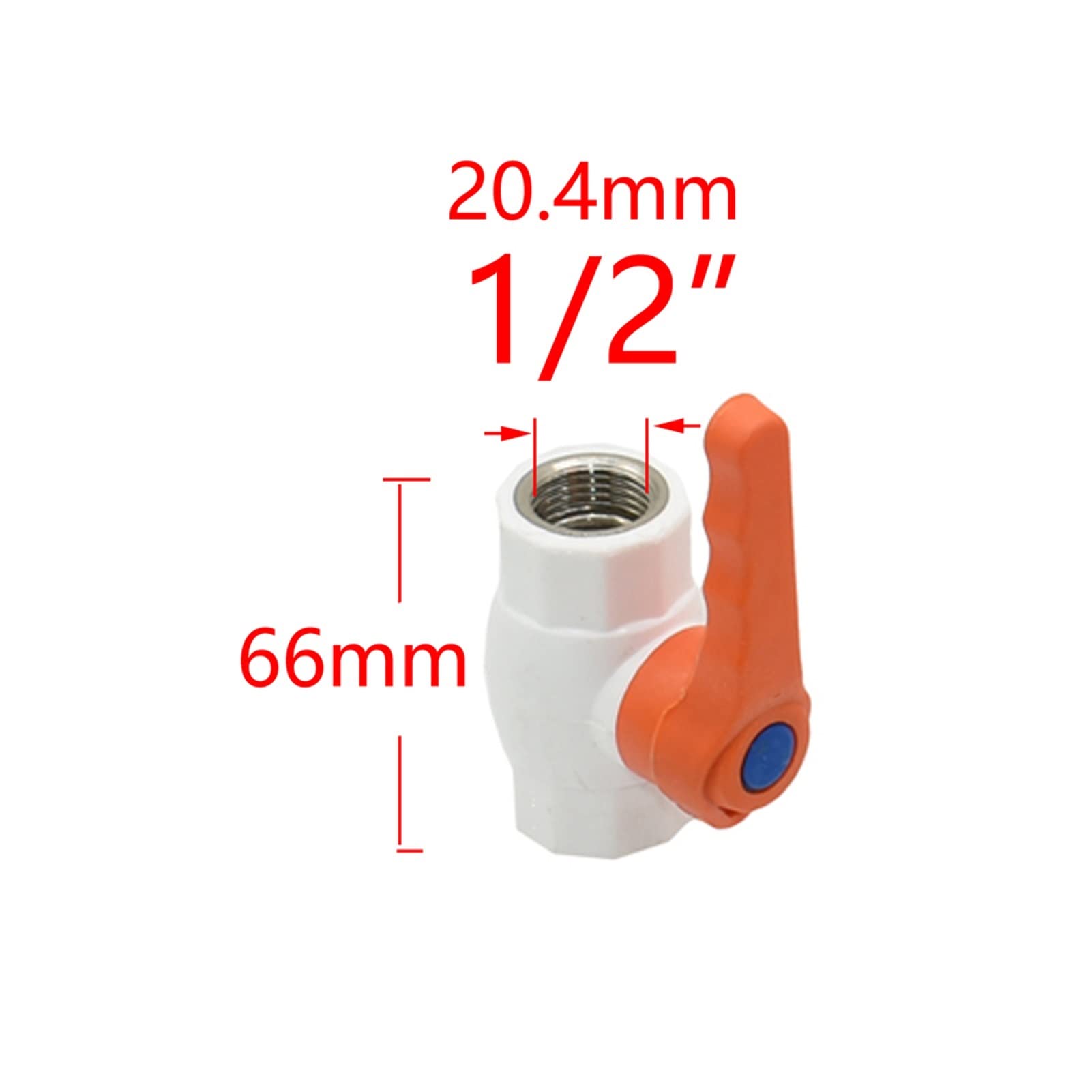 Adaptador de Conector de Utilidad Adaptador de Conector de Manguera Rosca Hembra de 1/2/3/4/1 Pulgada Conector de Válvula de Tubería Grifo Tubería Deua de 20/25/32 Mm Válvula de Bola de Fusión en Cali
