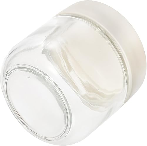 Miniatura 4 de Paquete de 8 recipientes de avena durante la noche con tapas, tarro de almacenamiento de yogur de vidrio transparente de 10 onzas, tarro de cristal