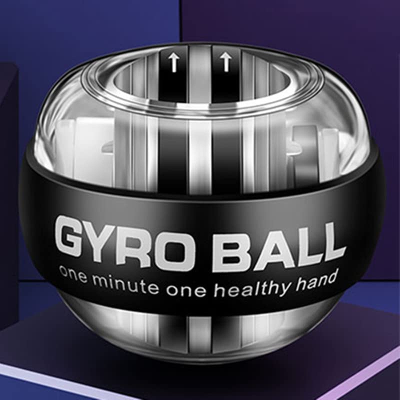 Maxbell Gyro Ball Wrist Exerciser, Auto-Start Wrist & Forearm Strengthener Exercise Tools for Home| Fitness & Accessories |Arm Wrestling Equipment, Wrist Exercise Equipment