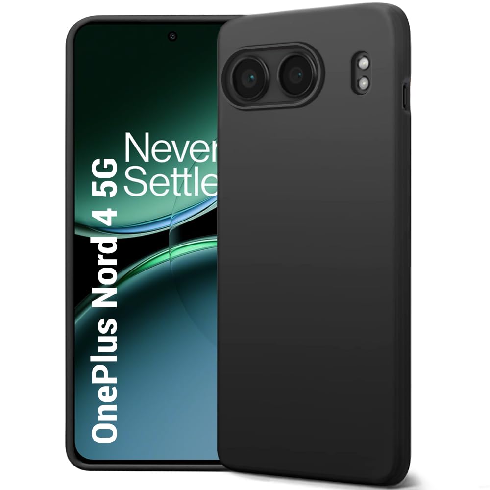 TheGiftKart Liquid Silicone Back Cover Case | Soft Micro-Fibre Lining Inside | Camera Protection Bump | Shockproof Back Cover Case for OnePlus Nord 4 5G (Silicone, Black) for OnePlus Nord 4 5G (B0D9TH4ZG4) Amazon Price History, Amazon Price Tracker