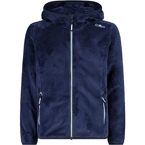CMP Giacca Kid G con Cappuccio Fisso Unisex - Bambini e Ragazzi, B.Blue-Anice, 110