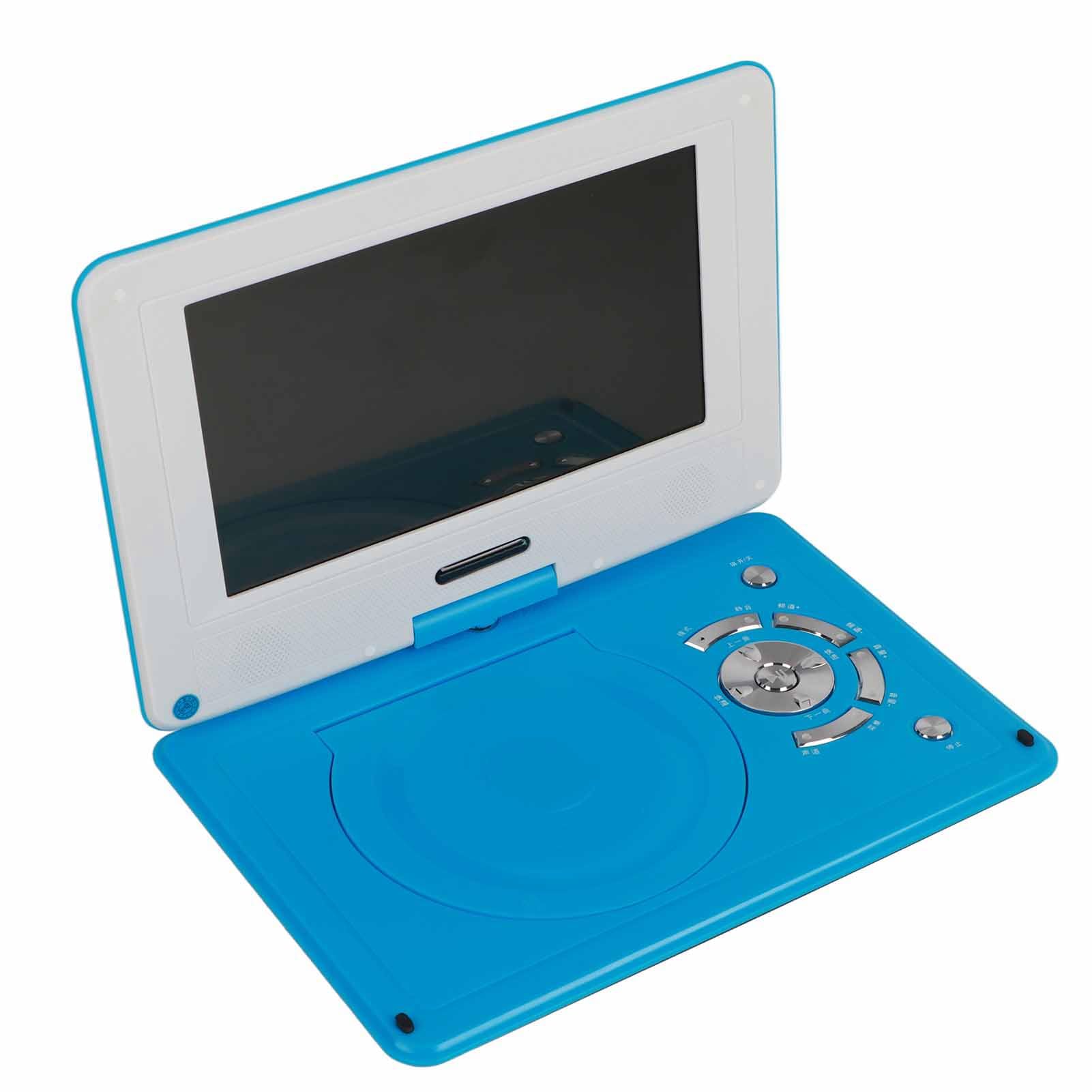 Reproductor de DVD Portátil, Reproductor de DVD Multifuncional de Alta Definición de 12 "Full HD para Coche, para Viajes Al Aire Libre (Azul)