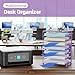 Simple Trending 2 Pack 8 Tier Letter Tray Paper - Mesh Desk File Organizer for Office School Desktop, Violet