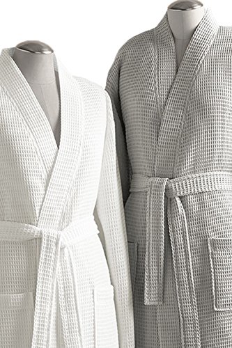 Mens and Womens Waffle Kimono Bathrobe Collection2