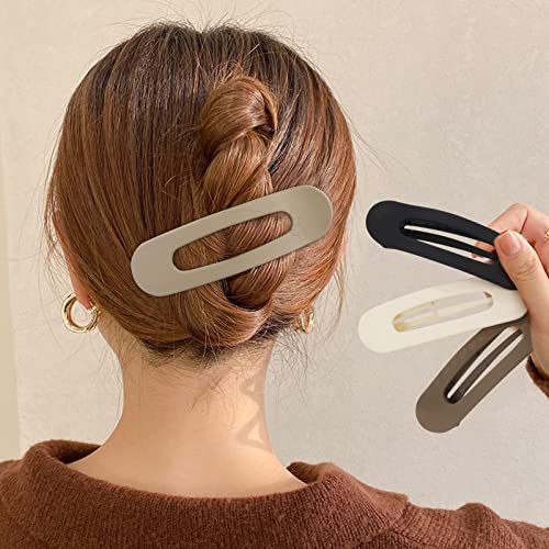 Aco-Uint 8 Pack Hair Clips For Women, Flat Hair Clips Alligator Hair Clips For Styling Sectioning Non-Slip Hair Claw Clips, French Clips Large Hair Barrettes Duck Billed Hair Clips Hair Styling Accessories For Women #TOP3