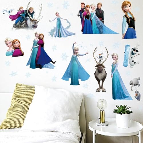 Kibi Stickers Infantiles Frozen Adhesivos Pared Decorativos Pegatinas De Pared Frozen Para La Habitación Niños Decoración De Pared Dormitorio Bebe Pegatinas De Pared Extraíble