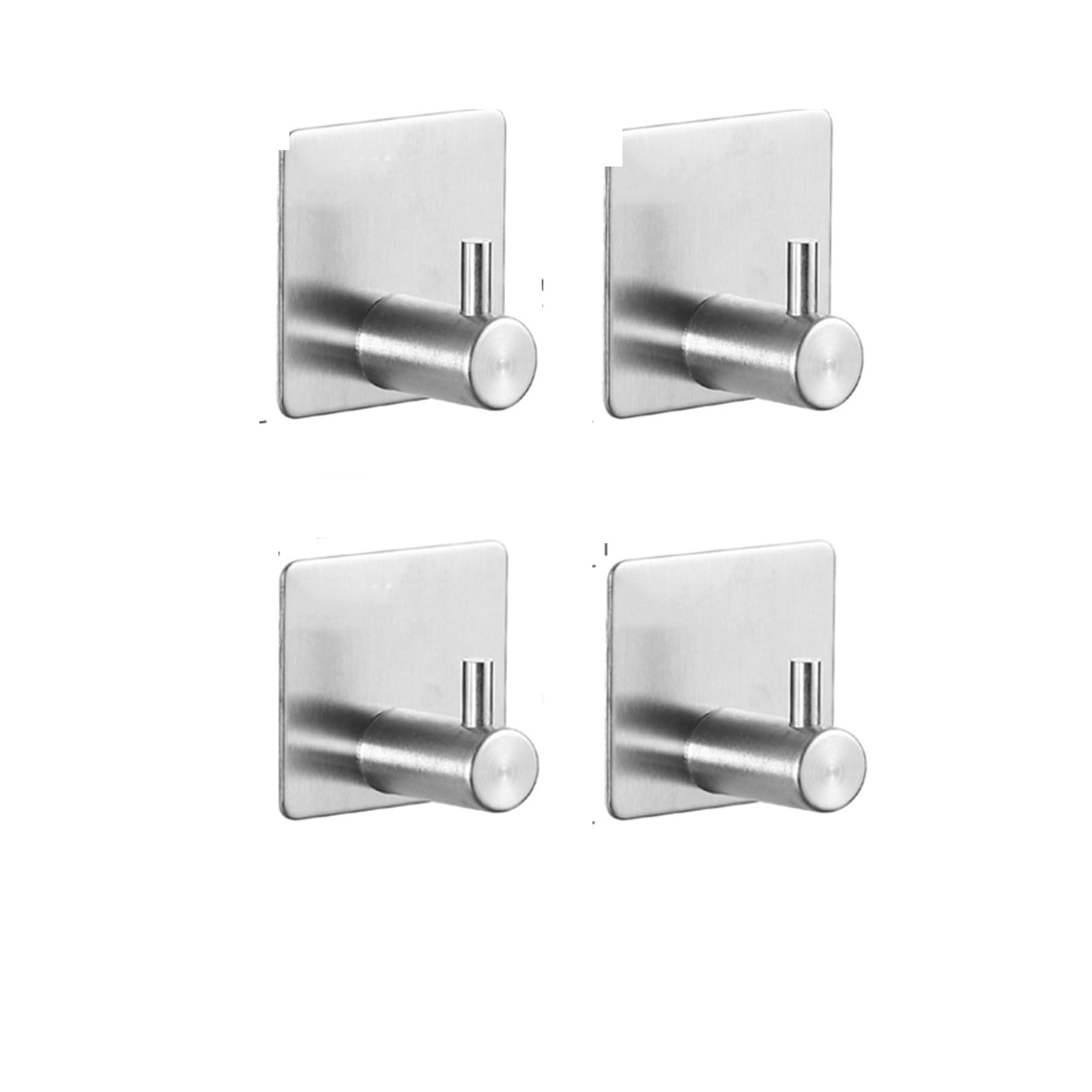 Gancho De Pared Adhesivo Fuerte, Gancho For Colgar, Gancho For Toalla De Baño Y Cocina(Metallic color-4pcs)
