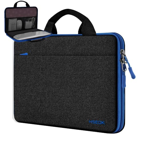 Image of Hseok Laptop Sleeve 13-14 Inch Case Briefcase Compatible with MacBook Neo Pro 14 M5 /M4 /M3 /M2 /M1, All Models 13.3 Mac Air /Pro, XPS 13 14, Most Popular 13 inch-14 inch Notebooks,B01K02