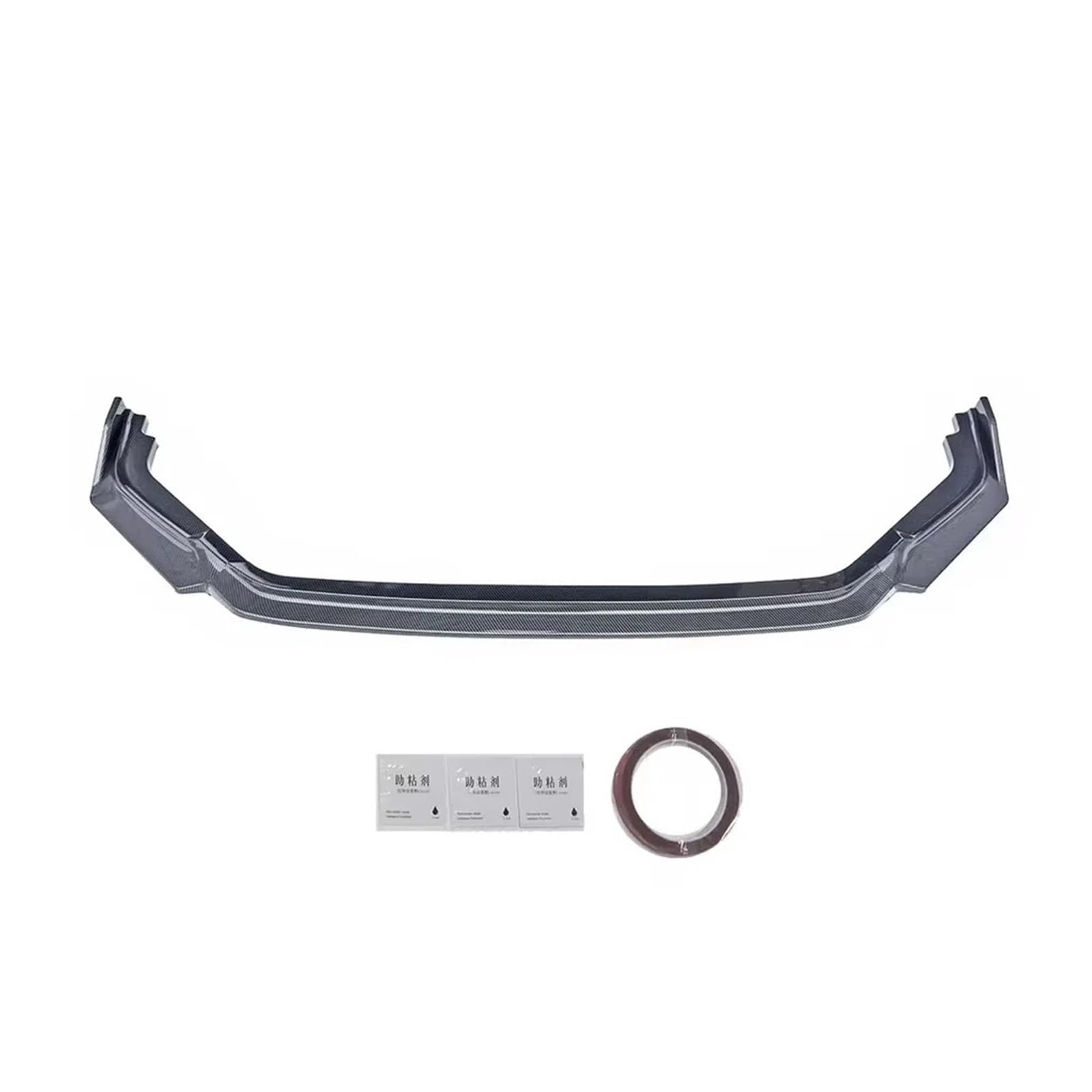 przedniego zderzaka Pasuje do Honda Civic Type R Fl5 2022 + zestawy nadwozia przedniego zderzaka wzór z włókna węglowego czarny tuning ABS(Glossy carbon 3pcs)