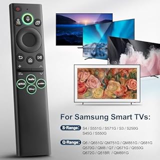 for Samsung-Smart-TV-Remote-Control-Replacement,Remote for 2019 2026 Samsung Frame Curved Crystal Smart TVs, with Voice Control
