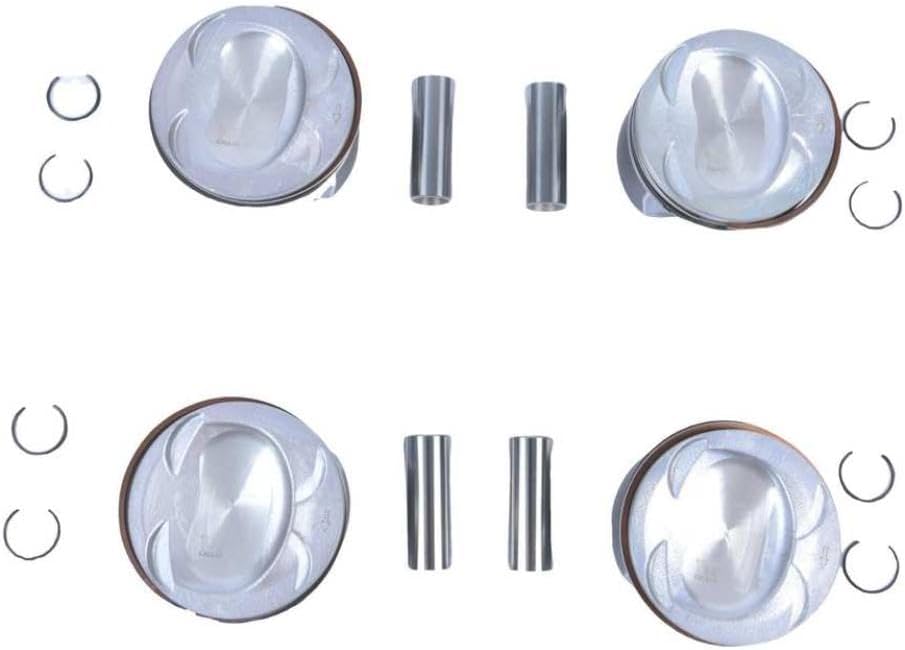 Pistons Rings Set STD 76.5mm Engine Overhaul Reconstruction Kit 11-16 CC Compatible With Automotive Motorcycle Parts