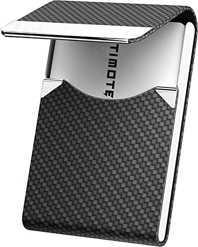 La mejor comparación de Tarjetero que Puedes Comprar On-line. 47 Timotech Tarjetero para Tarjetas de Presentación de piel sintética, Tarjetero de Bolsillo para Hombres o Mujeres con Soporte delgado de metal con bloqueo RFID, con cierre...
