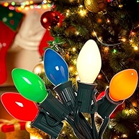 Aiyomt C7 Christmas Lights, 25ft Vintage Multicolor String