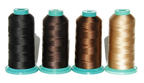 Hilo de nylon elástico para coser 1800 yardas color marrón miniatura 3