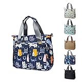 PHEBEN Diaper Bag Tote Satchel Waterproof Messenger Diaper Bags for Mom and Dad Multifunction Large Travel Tote Bags (Cat Paradise)