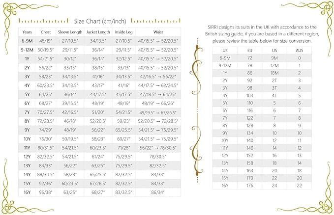 Image of Boys Page Boy Suit Tailored Fit 3 Piece or 6 Piece Set Communion Wedding Birthday Dinner Prom Party Special Occasion