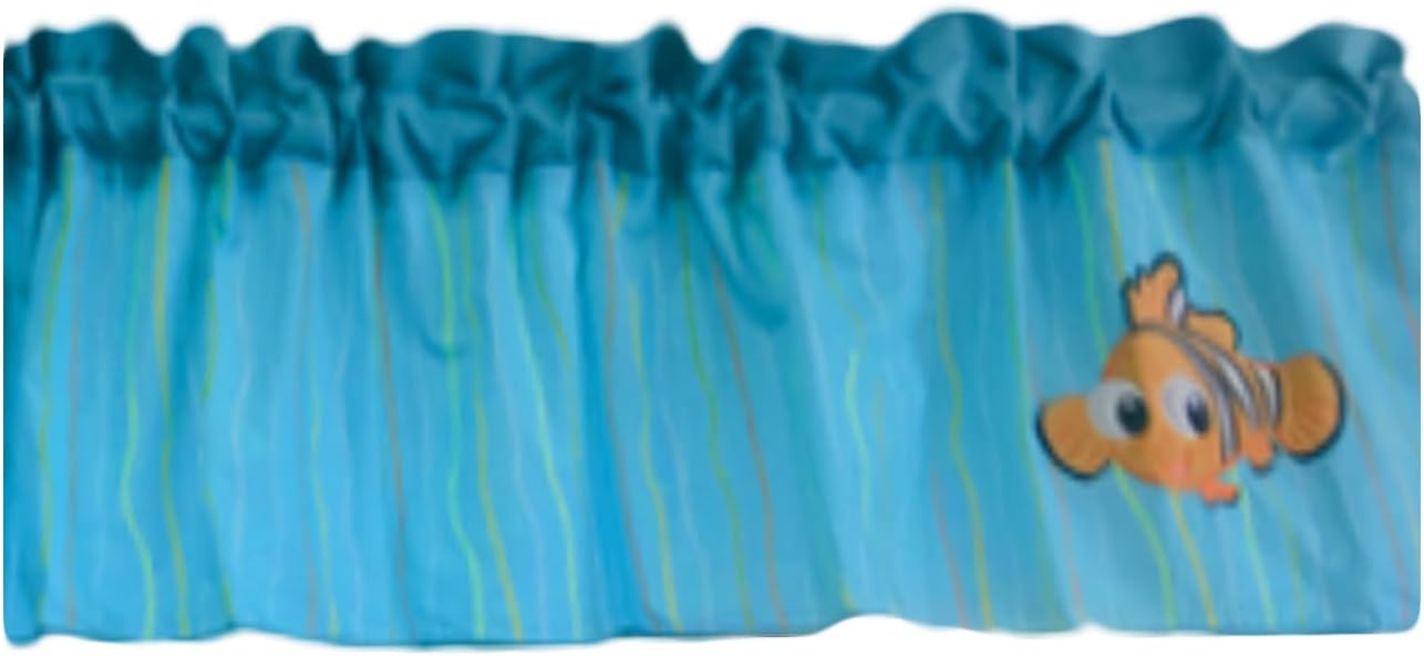 Nursery Room Window Valance for Boys Ocean Fish Turtle Window Valance for Baby Boy Baby Girl (Oceanic Fish)