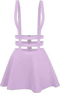 lilac overall dress