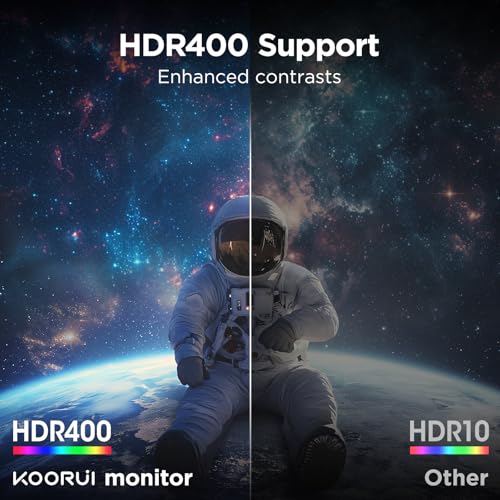 undefined KOORUI 34-inch Curved Ultrawide WQHD 3440×1440 Gaming Monitor, 165Hz 1000R- PIP/PBP, 1ms(MPRT), HDR400, DCI-P3 95%, FreeSync Premium, 1 x DP 1.4 & 2 x HDMI 2.0, Tilt Height Swivel Adjustment, 34E6UC の商品画像 5