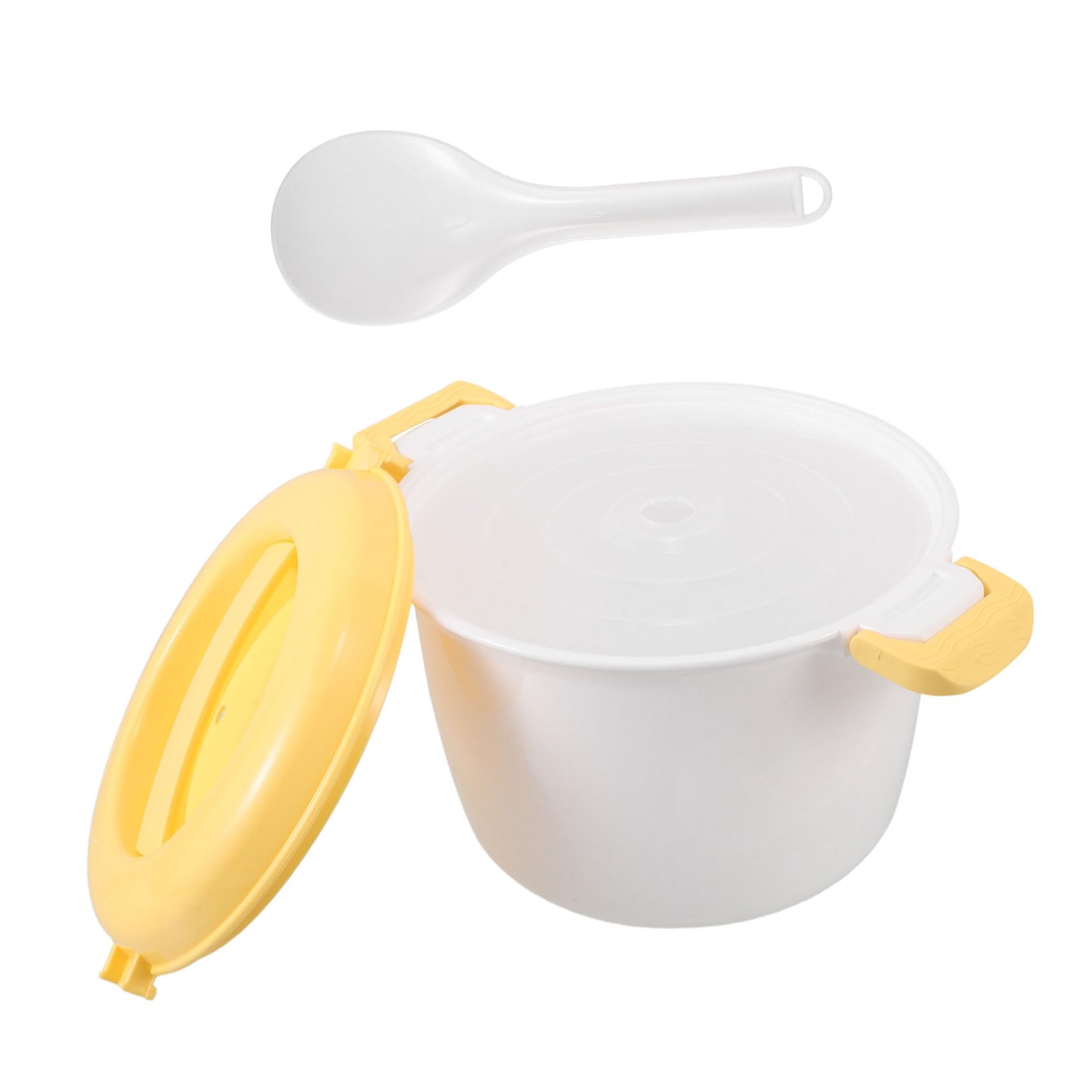 MUCKLILY Microwave Rice Cooker Portable Steamer for Rice and Vegetables Multi-functional Cookware for Small Kitchens and Apartments Simple