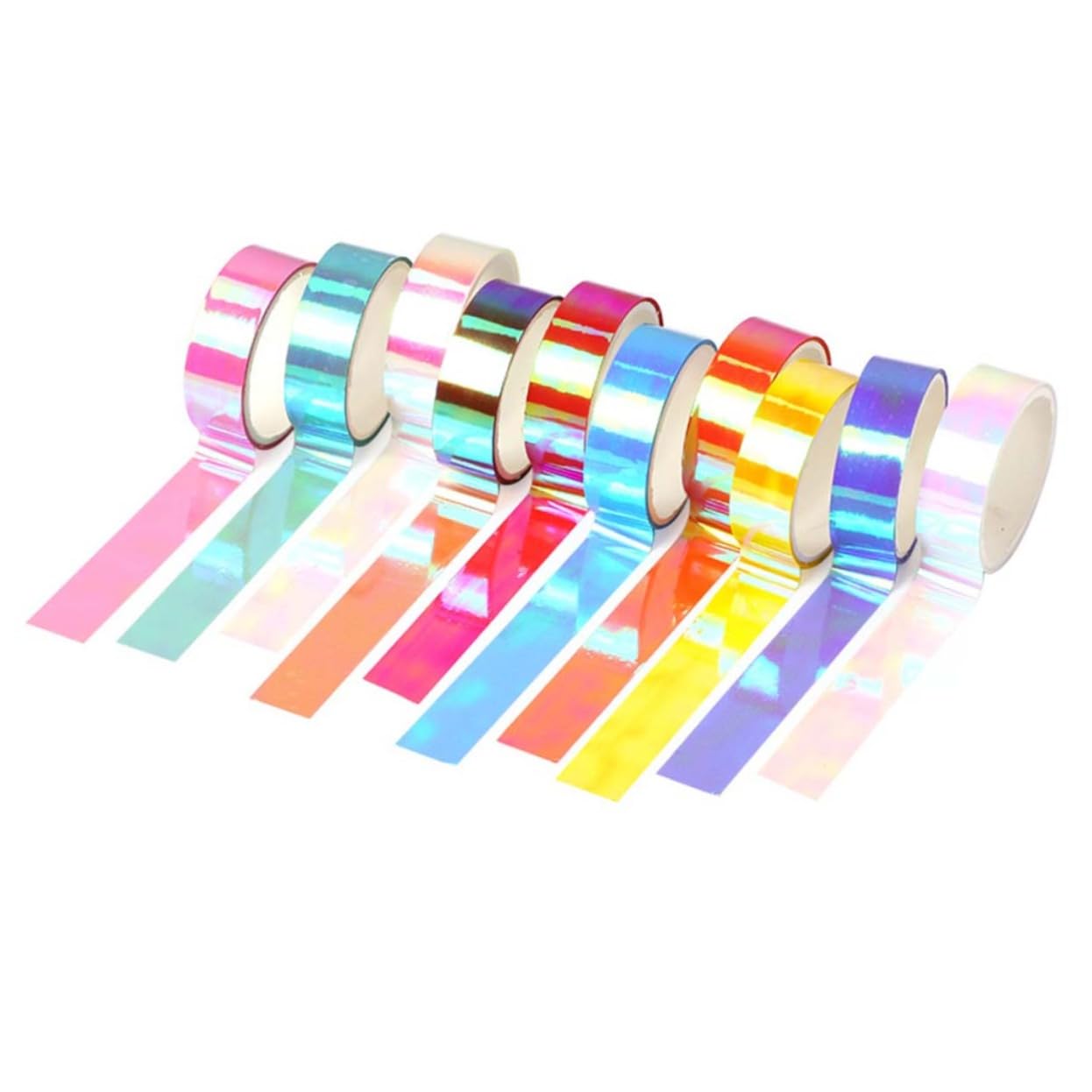 Operitacx 20pcs Gradient Removable Tearing Tape Washi Tape for Crafts Journals Planners and Scrapbooking Easy to Use Decorative Adhesive for Projects