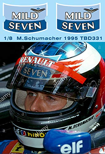 1/8 Michael Schumacher Missing Helmet Decals F1