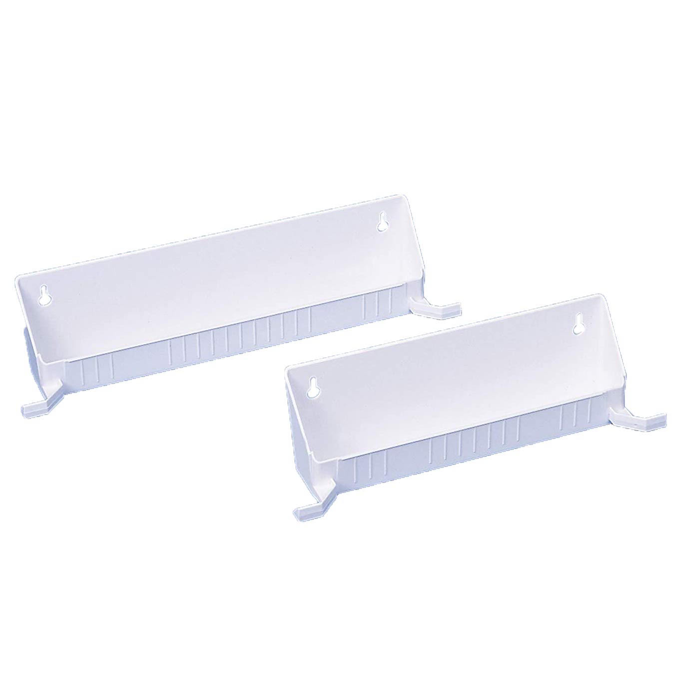 Rev-A-ShelfTip-Out Accessory Organizer Tray for Kitchen/Bathroom Drawers with Heavy Duty Tab Stops, 14 Inch, White, 2-Pack, 6562-14-11-52