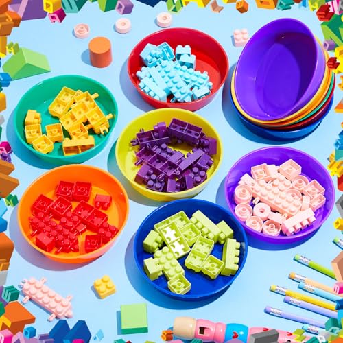 Image of 6 Pcs Sorting Bowls for Preschool 6 Colors Counting and Sorting Bowls for Toddlers Early Math and Fine Motor Skills STEM Sets Gift for Toddlers Kids