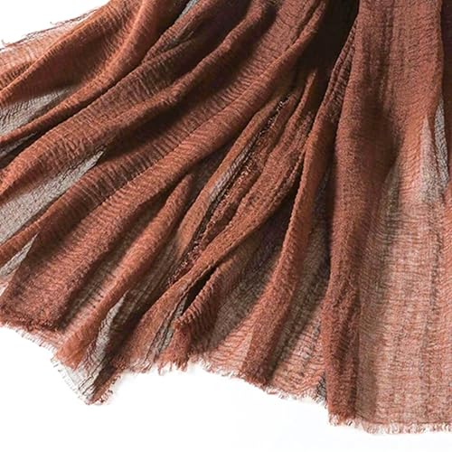 Cotton Scarf for Women Lightweight, Scarf Shawl Wraps Soft Large Long Frayed Winter Spring Fall Summer Blanket Scarves4