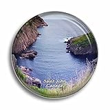 Fridge Magnet Canada Signal Hill Saint John Glass Magnets for Refrigerator Souvenirs Cute Crystal Magnet Decor for Whiteboard Office Home Gift