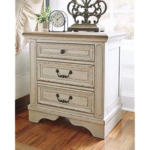 Signaturedesignbyashleyrealynfrenchcountry3drawernightstandwithelectricaloutletsusbports2775tallchippedwhite Urban Country Home Decor Signature design by ashley realyn french country 3 drawer nightstand with electrical outlets usb ports 2775 tall chipped white urban country home decor