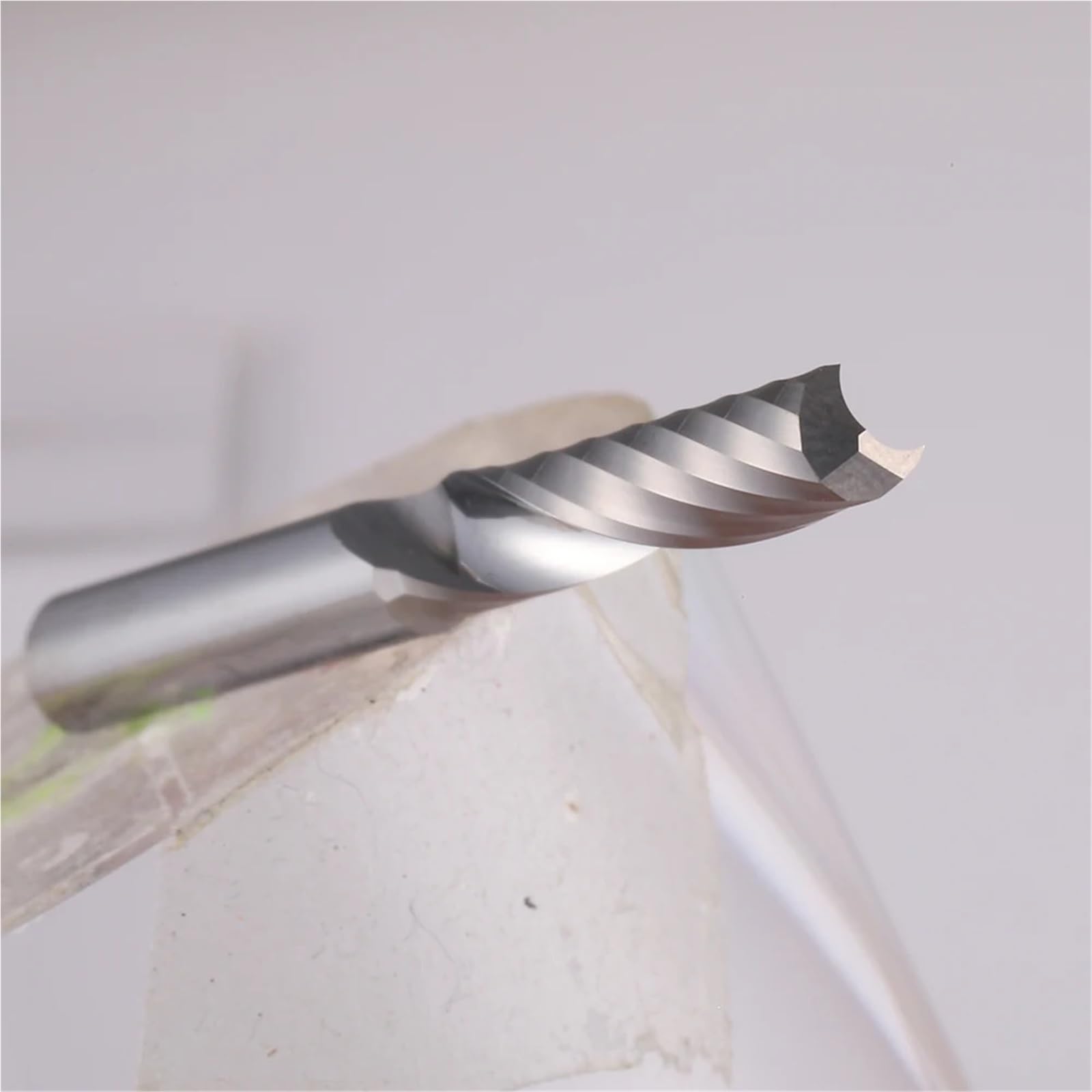 10 Stück einschneidige Spiralfräser 3,175 mm, 4 mm, 5 mm, 6 mm, 8 mm, 10 mm, 12 mm Schaftfräser for Acryl und Holz (Aufwärtsschnitt),DIY-Werkzeug(4x17x45L)