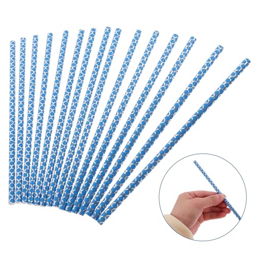 Veemoon 100pcs pitillos de papel biodegradables diseño cola brillante miniatura 7