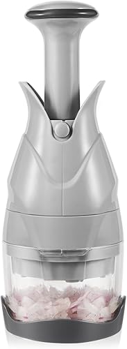 Picador de verduras Picador de cebolla, picador de verduras de plástico con hoja de acero inoxidable