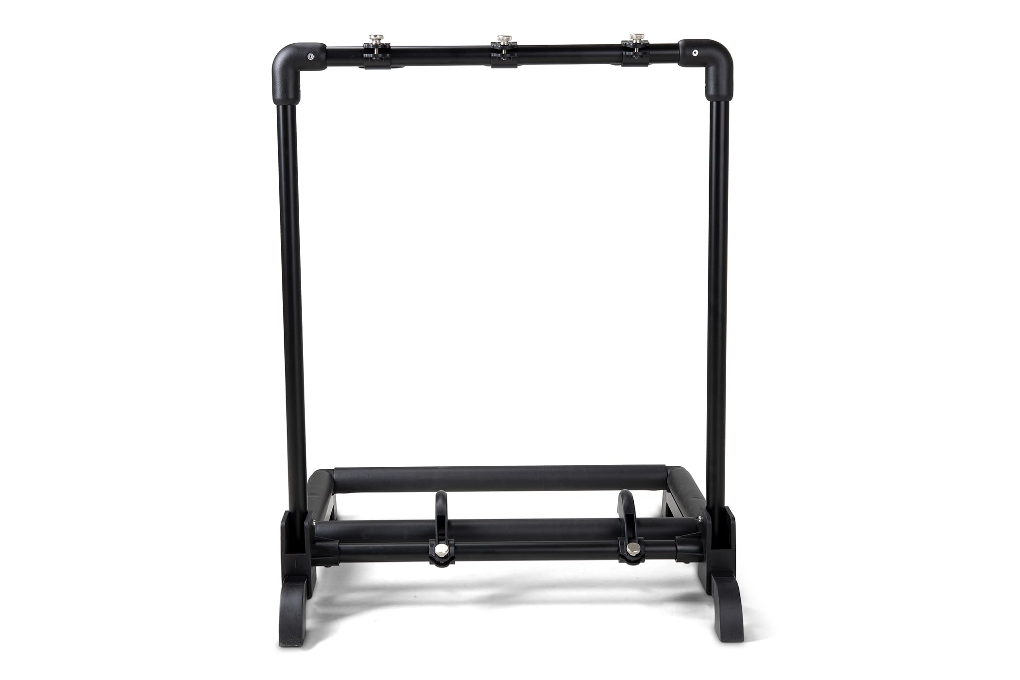Gewa Supporto per Chitarra Multiständer - per 3 strumenti - regolabile - anche per chitarre Roundback, nero, GS-103B