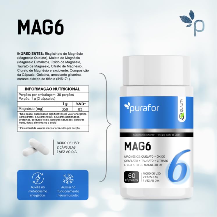 Combo Vitamina C 1000mg + MAG6 Magnésio – Vitamina C e 6 Tipos de Magnésio – Imunidade, Energia e Bem-Estar – 2 Potes com 60 Cápsulas em promoção! Veja a oferta e mais achadinhos de Vitaminas & Suplementos 6 Hoje é o melhor dia para comprar Combo Vitamina C 1000mg + MAG6 Magnésio – Vitamina C e 6 Tipos de Magnésio – Imunidade, Energia e Bem-Estar – 2 Potes com 60 Cápsulas com aquele preço maroto! Promoção! Aproveite a oferta! 6