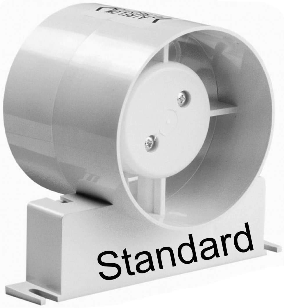 Manrose ID100S Inline Fan Standard Model On Off Bathroom Extractor Fan 4" 100mm (ID100S 4" Standard Model On Off)