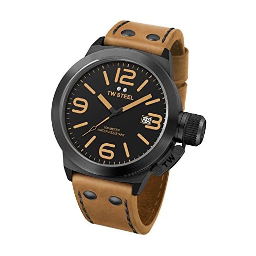 TW Steel Reloj Analógico para Unisex de Cuarzo con Correa en Cuero CS42