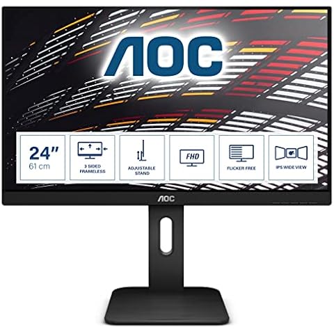 AOC X24P1 24 Inch FHD Monitor with Speakers Cover
