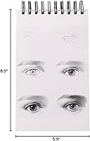 Vista 8 de Bachmore - Cuaderno de bocetos de 5.5 x 8.5 pulgadas, 100 hojas de cuaderno de bocetos encuadernado en espiral para artistas profesionales