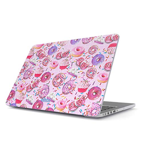 Glitbit n[hP[XJo[ MacBook Pro 15C`P[X[X 2016-2018NfΉ f:A1990 / A1707 ^b`o[t h[icWorry Be Happy Cupcake Sweet Sin Guilty