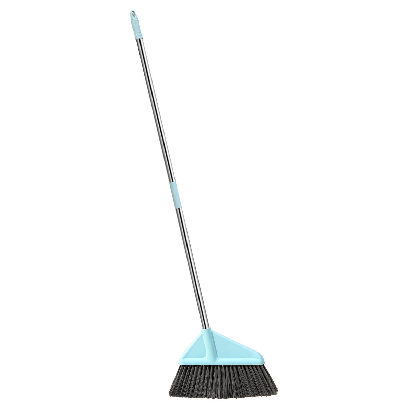 Fovolat Kitchen Broom - Long Handle Angle Broom,Soft Broom For Indoor Outdoor Cleaning, Large Angle Household Brooms For Home Kitchen Room Hair Sweeping