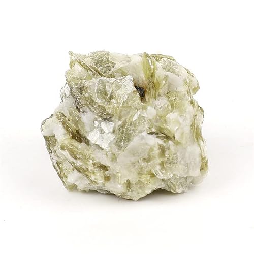 HXSCOO 1Pc Natural Golden Yellow Mica Raw Stone Irregular Yellow Crystal Cluster Ore Specimen Collections Funny Teaching Mineral