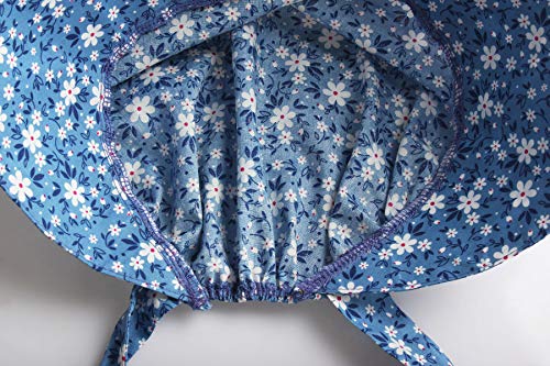 ReliBeauty Pioneer Girl Dress Colonial Prairie Costume Blue