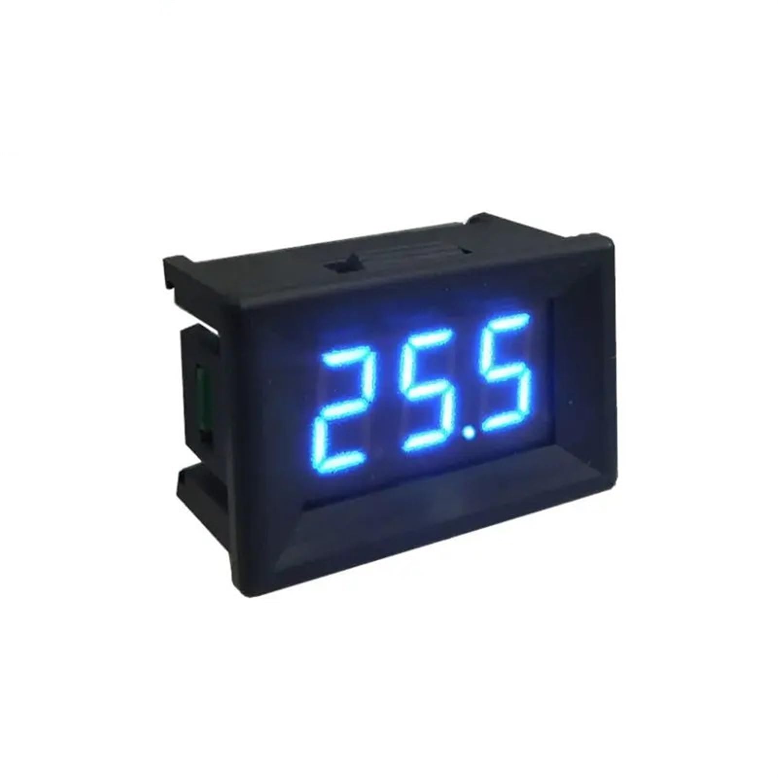 YB21 Voltmetro DC DC 0-10V 0-30V 0-100V 0-300V 0-600V Mini misuratore di tensione a 3 fili 0.36 ''Digital LED Volt Tester di pannello Volt Tester 1 pz(Color:White cover-Green,Size:DC0-10V)