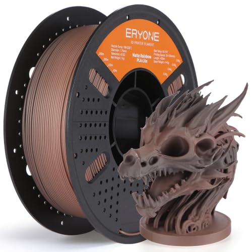 Image of ERYONE Matte PLA Lite Rainbow 3D Printer Filament, Sandstone Color Changing Filament 1.75mm, Multicolor PLA for 3D Printing, Gradient 1KG Spool (2.2 lbs) Fit Most FDM Printers