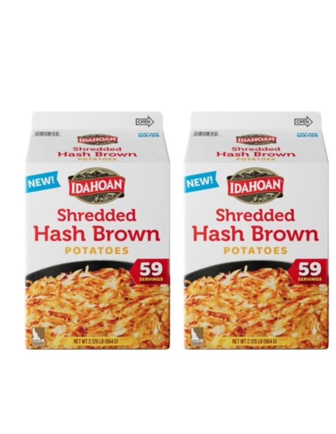 Iddahoan Spudds Hashbrown Potatoes, Shredded Hashbrowns, 2.125lb Ibs.