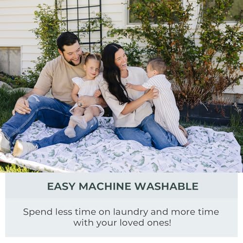 Image of Pobibaby Jumbo Oversized Big Blanket, 65x75, Soft Cotton (Gone Fishing)